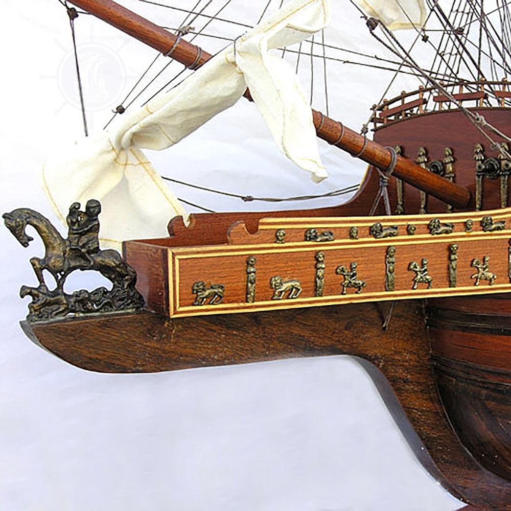 HMS SOVEREIGN OF THE SEAS MODEL SHIP XL WITH DISPLAY CASE NO GLASS | Museum-quality | Fully Assembled Wooden Ship Models