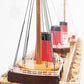 NORMANDIE CRUISE SHIP MODEL LARGE WITH DISPLAY CASE | Museum-quality Cruiser| Fully Assembled Wooden Model Ship