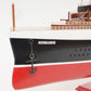 NORMANDIE CRUISE SHIP MODEL LARGE WITH DISPLAY CASE | Museum-quality Cruiser| Fully Assembled Wooden Model Ship