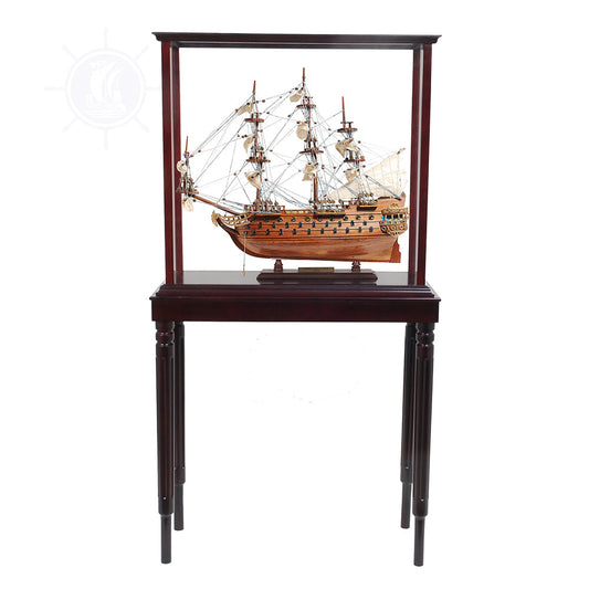 San Felipe Small Model Ship with Display Case