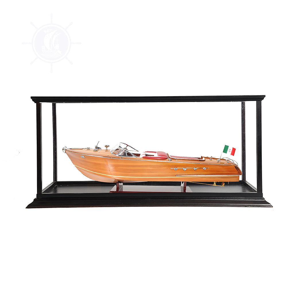 AQUARAMA MODEL BOAT EXCLUSIVE EDITION WITH DISPLAY CASE| Museum-quality | Fully Assembled Wooden Model boats