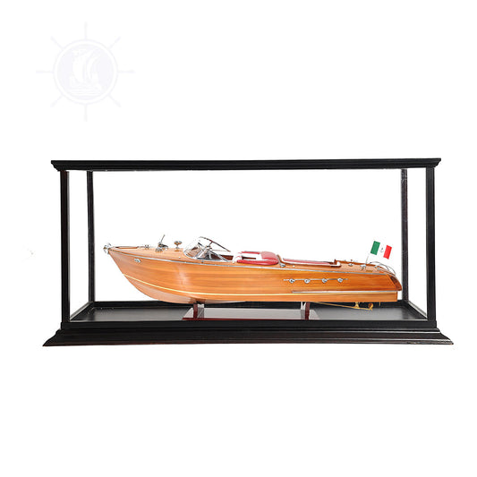 AQUARAMA MODEL BOAT EXCLUSIVE EDITION WITH DISPLAY CASE| Museum-quality | Fully Assembled Wooden Model boats