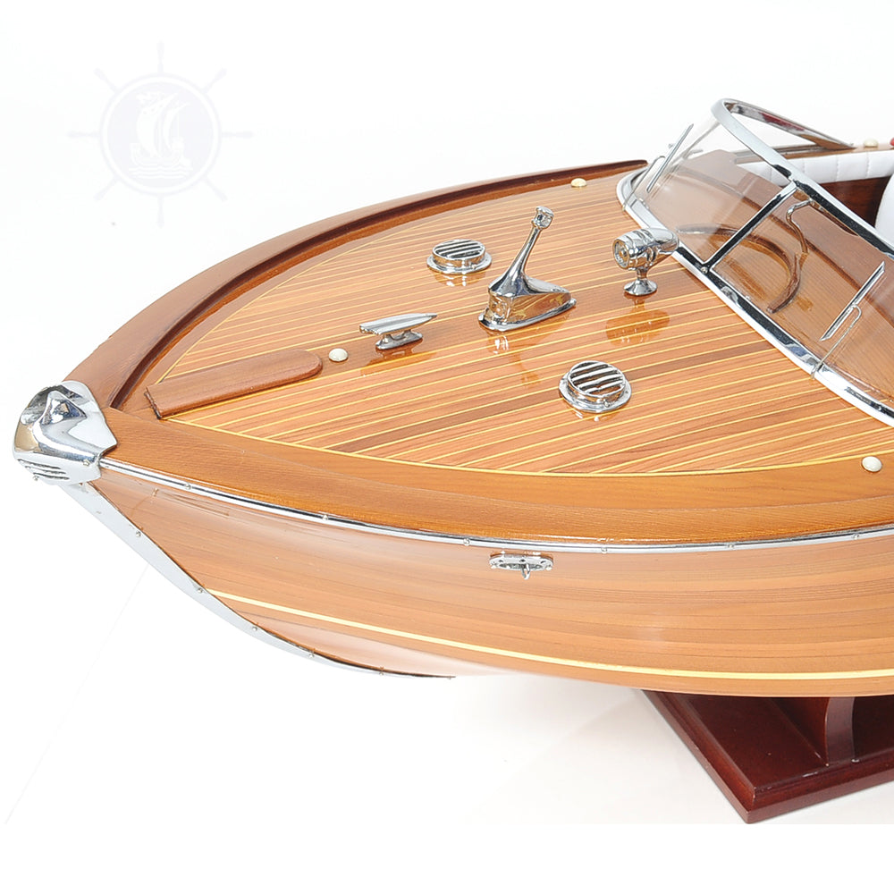 AQUARAMA MODEL BOAT EXCLUSIVE EDITION WITH DISPLAY CASE| Museum-quality | Fully Assembled Wooden Model boats