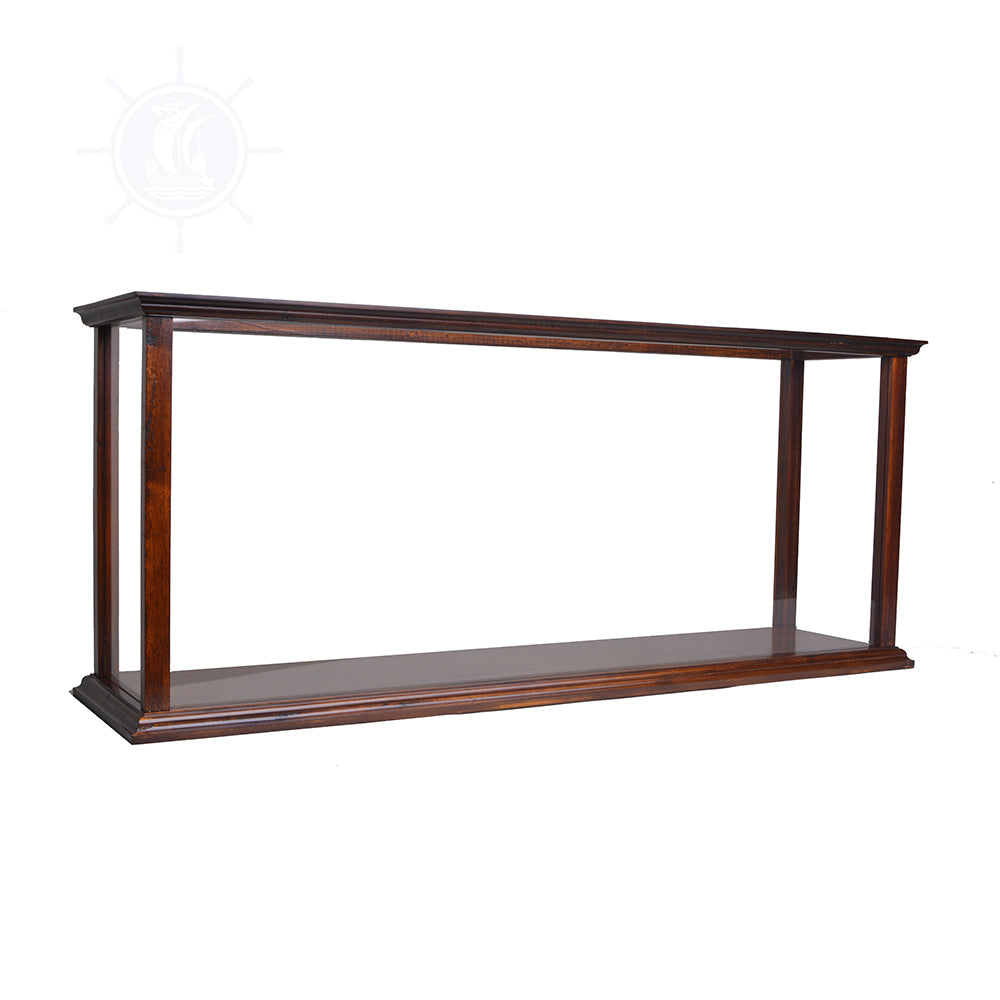DISPLAY CASE FOR CRUISE LINER MIDSIZE CLASSIC BROWN | HIGH QUALITY DISPLAY CASE FOR MODEL SHIP | Multi sizes and style available For Wholesale