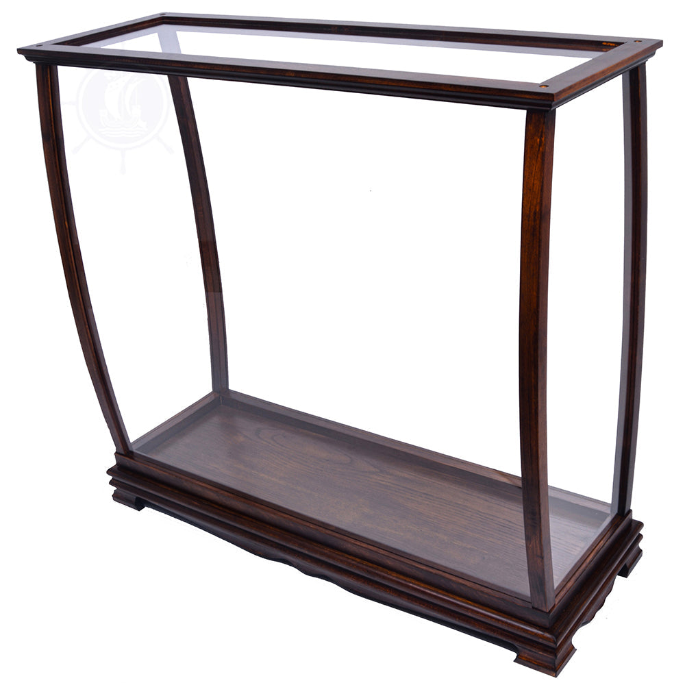 TABLE TOP DISPLAY CASE CLASSIC BROWN | HIGH QUALITY DISPLAY CASE FOR MODEL SHIP | Multi sizes and style available For Wholesale