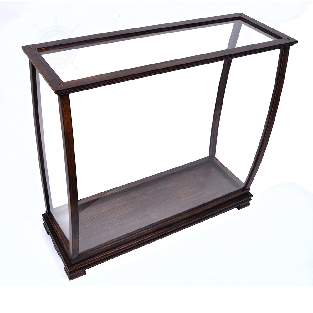 TABLE TOP DISPLAY CASE CLASSIC BROWN | HIGH QUALITY DISPLAY CASE FOR MODEL SHIP | Multi sizes and style available For Wholesale