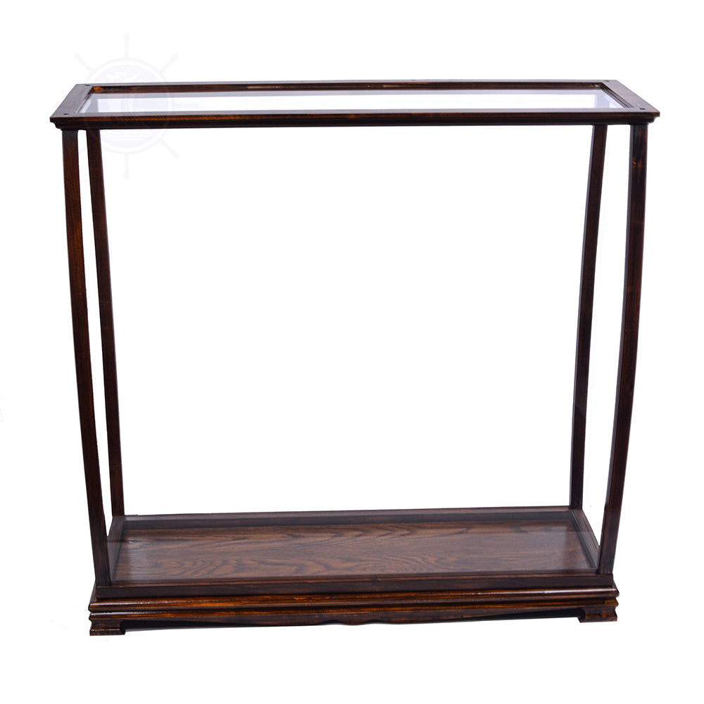 TABLE TOP DISPLAY CASE CLASSIC BROWN | HIGH QUALITY DISPLAY CASE FOR MODEL SHIP | Multi sizes and style available For Wholesale