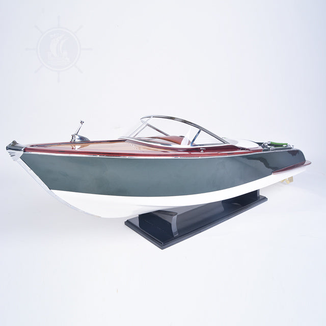 RIVA AQUARIVA PAINTED L90 | Museum-quality | Fully Assembled Wooden Ship Model For Wholesale