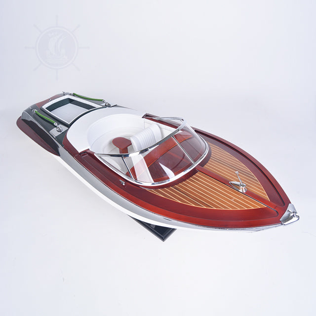 RIVA AQUARIVA PAINTED L90 | Museum-quality | Fully Assembled Wooden Ship Model For Wholesale