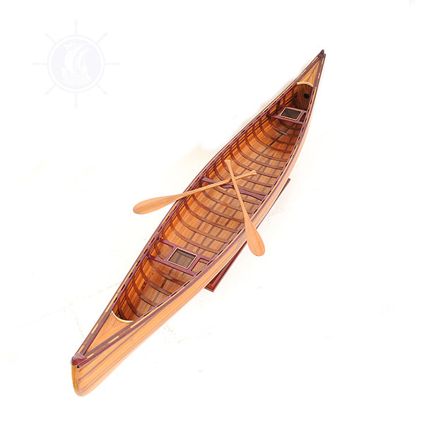 CANOE WITH RIBS MODEL L110 | Museum-quality | Fully Assembled Wooden Model boats For Wholesale