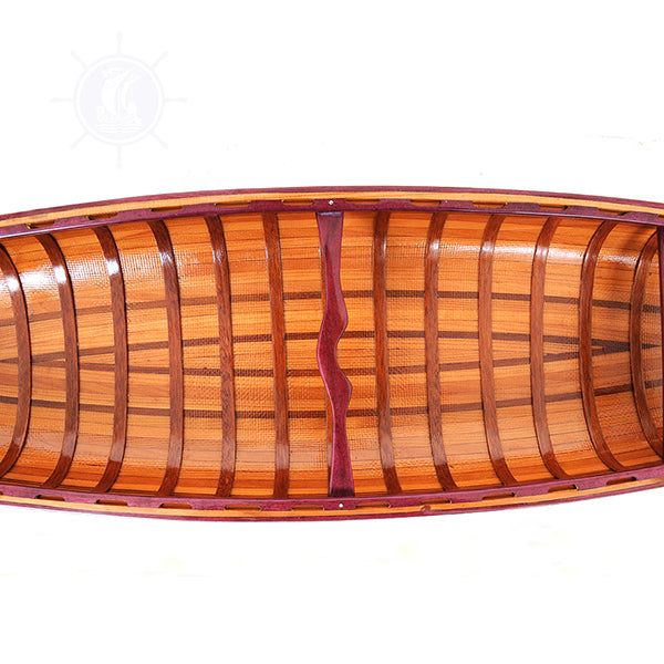 CANOE WITH RIBS MODEL L110 | Museum-quality | Fully Assembled Wooden Model boats For Wholesale