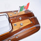 Riva Aquarama Half-Painted Attached Basement | Museum-quality | Fully Assembled Wooden Model boats For Wholesale