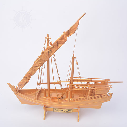 GOLDEN DHOW L30 | Museum-quality | Fully Assembled Wooden Model boats For Wholesale