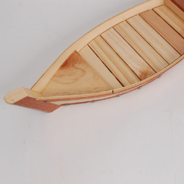 WOODEN SUSHI BOAT SERVING TRAY L40 For Wholesale