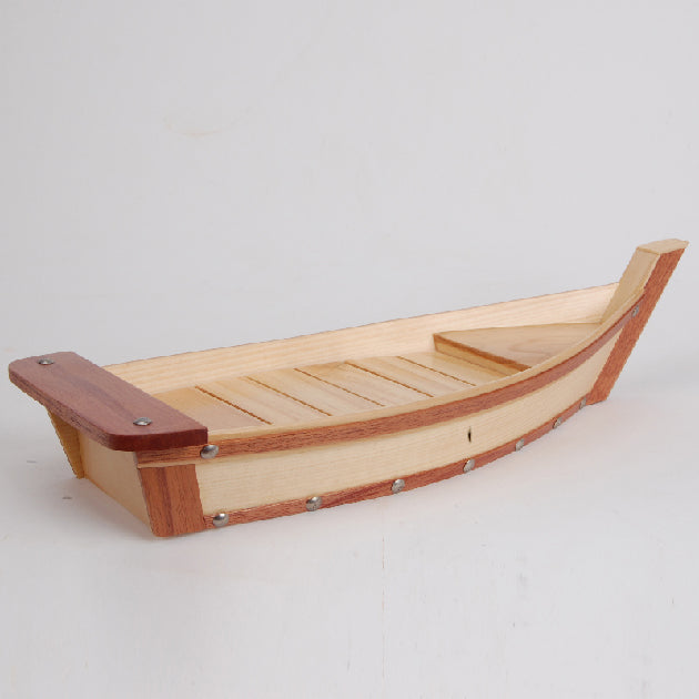 WOODEN SUSHI BOAT SERVING TRAY L40 For Wholesale