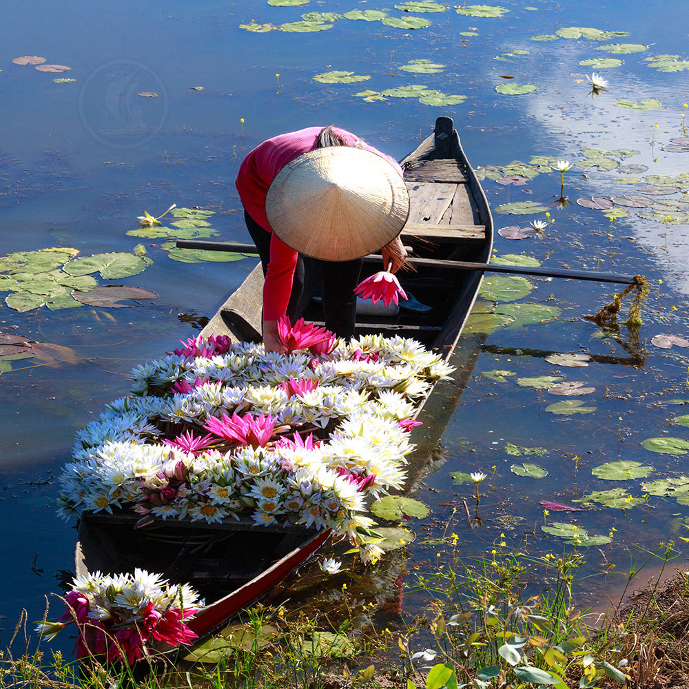 SMALL SOUTH EAST ASIA SAMPAN BOAT RED BOTTOM | WOODEN BOAT | CANOE | KAYAK | GONDOLA | DINGHY For Wholesale