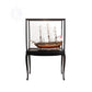 DISPLAY CASE DARK MAHOGANY COLOR WITH LEGS | HIGH QUALITY DISPLAY CASE FOR MODEL SHIP | Multi sizes and style available For Wholesale