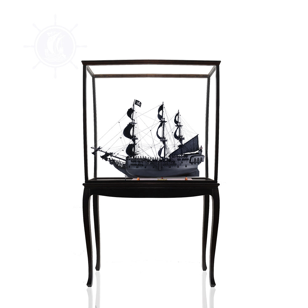 DISPLAY CASE DARK MAHOGANY COLOR WITH LEGS | HIGH QUALITY DISPLAY CASE FOR MODEL SHIP | Multi sizes and style available For Wholesale