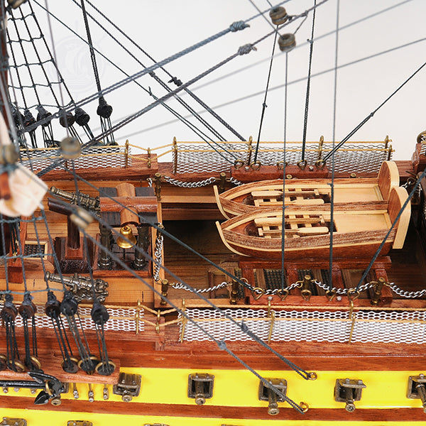 HMS VICTORY PAINTED L60 | Museum-quality | Fully Assembled Wooden Ship Models For Wholesale