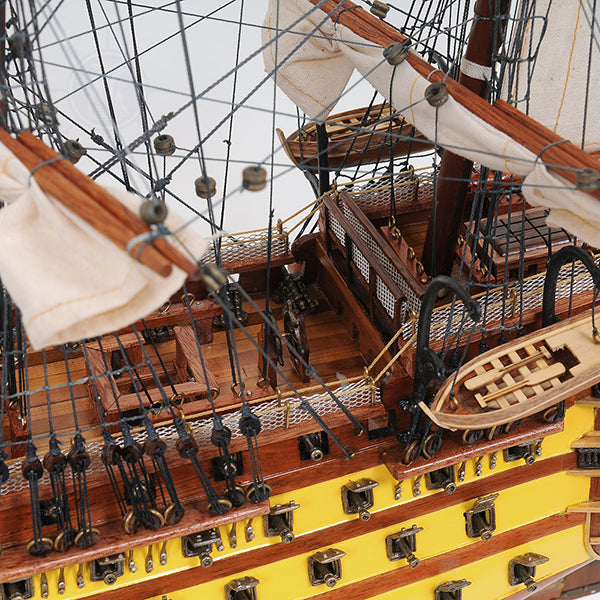 HMS VICTORY PAINTED L60 | Museum-quality | Fully Assembled Wooden Ship Models For Wholesale