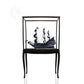 BLACK PEARL PIRATE SHIP MODEL SHIP LARGE WITH FLOOR DISPLAY CASE | High-quality | Fully Assembled Wooden Ship Models