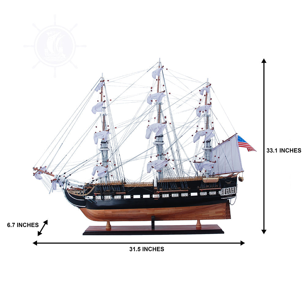 USS CONSTITUTION MODEL SHIP PAINTED L80 | Museum-quality | Fully Assembled Wooden Ship Models For Wholesale