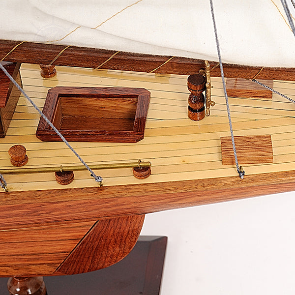 SHAMROCK SMALL Model Yacht | Fully Assembled Wooden Ship Model For Wholesale