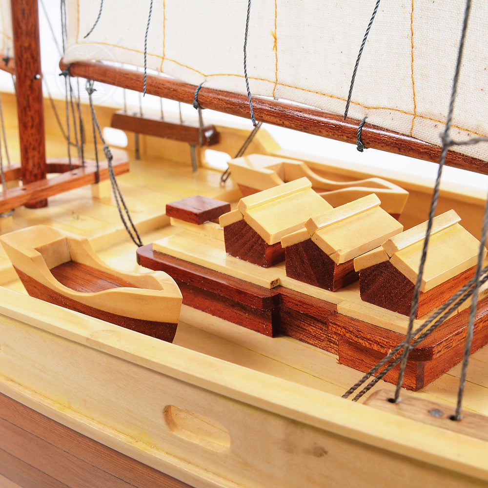 BLUENOSE II FULLY ASSEMBLED | Museum-quality | Fully Assembled Wooden Ship Model For Wholesale