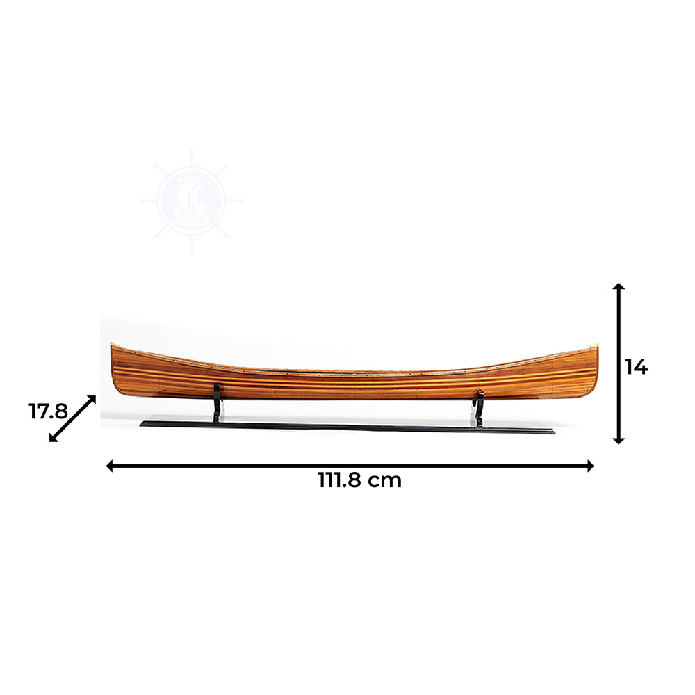 CANADIAN CANOE MODEL BOAT L110 | Museum-quality | Fully Assembled Wooden Model boats For Wholesale